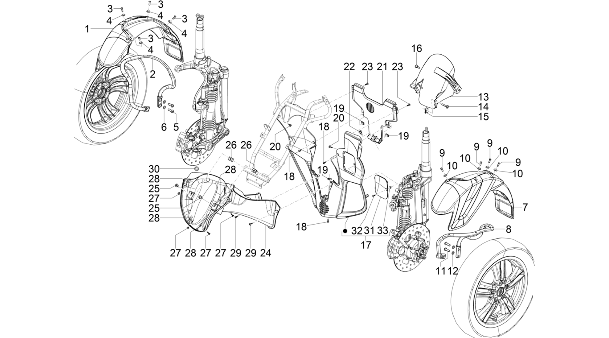 Wheel huosing - Mudguard
