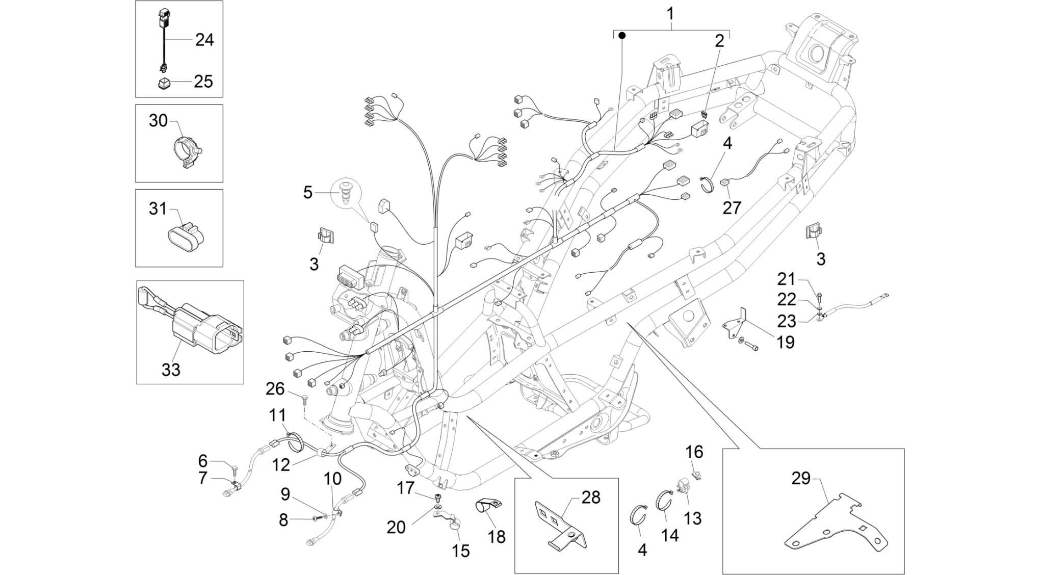 Main cable harness
