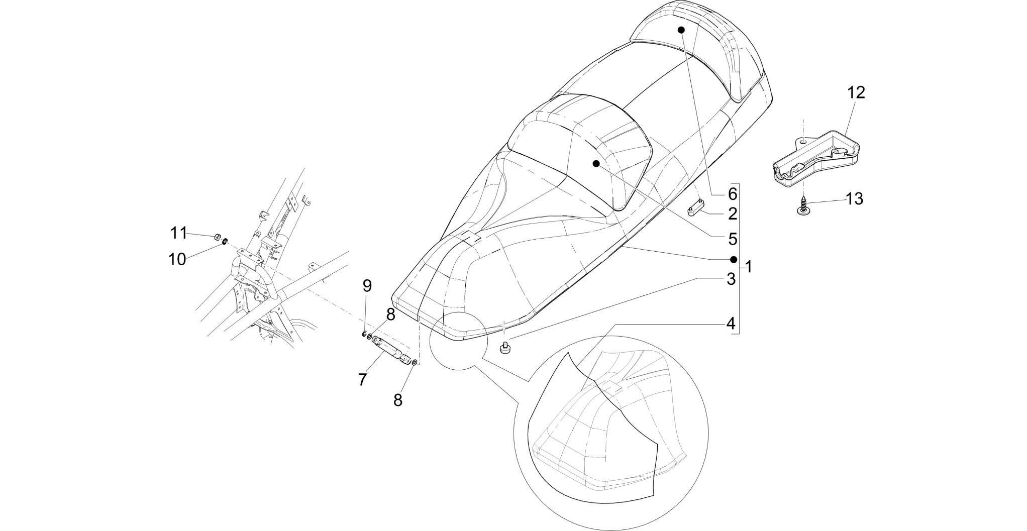 Saddle/seats