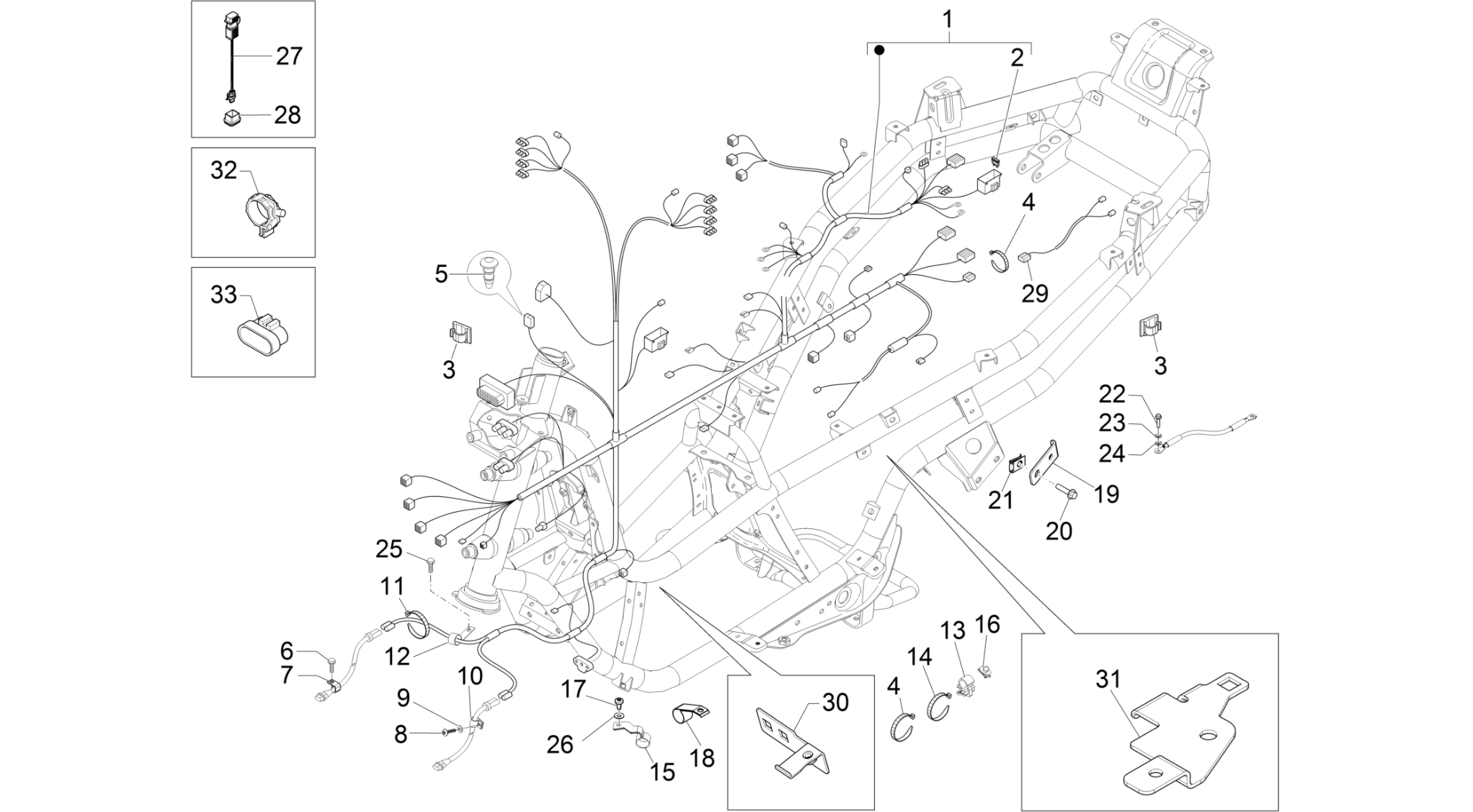 Main cable harness