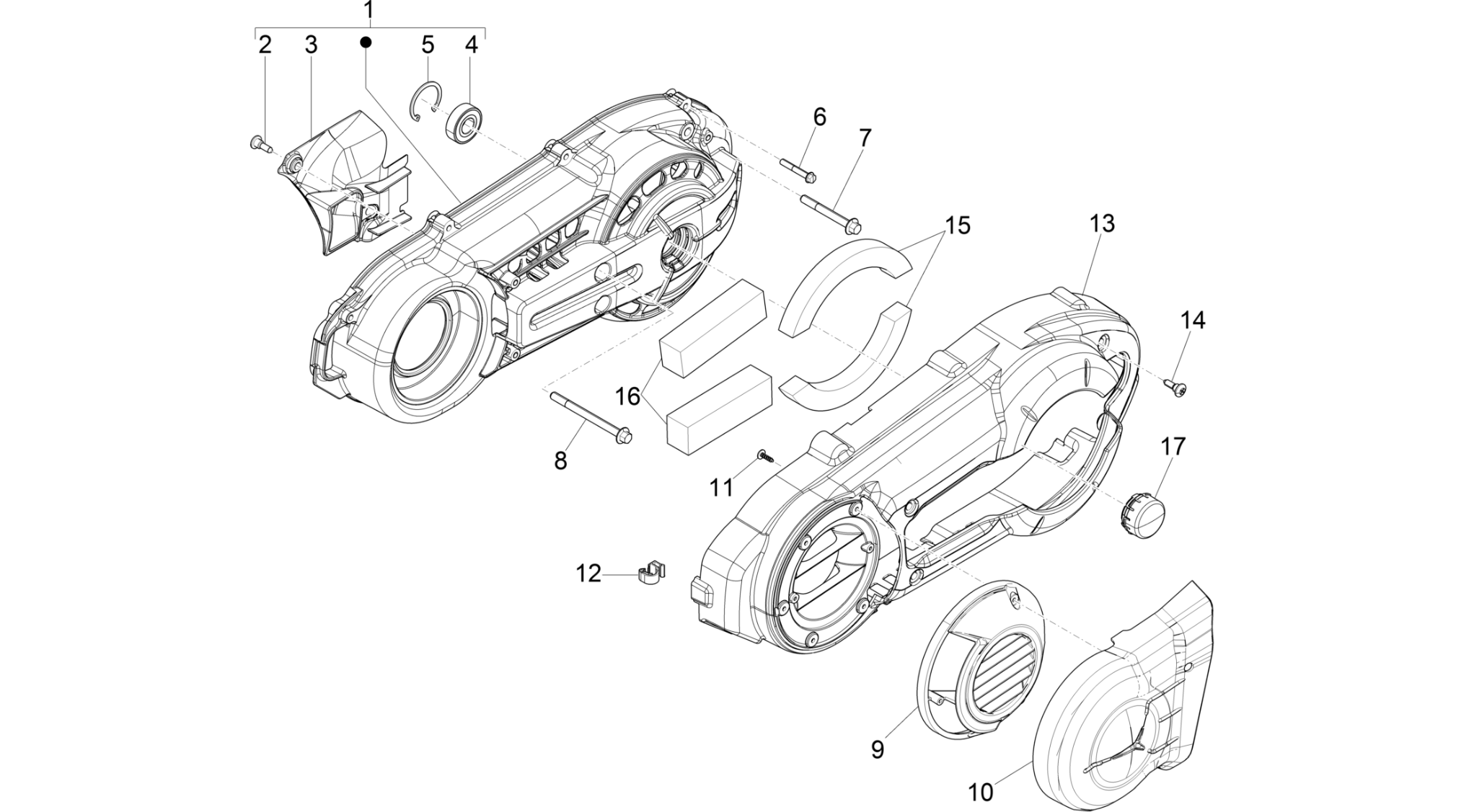 Crankcase cover - Crankcase cooling