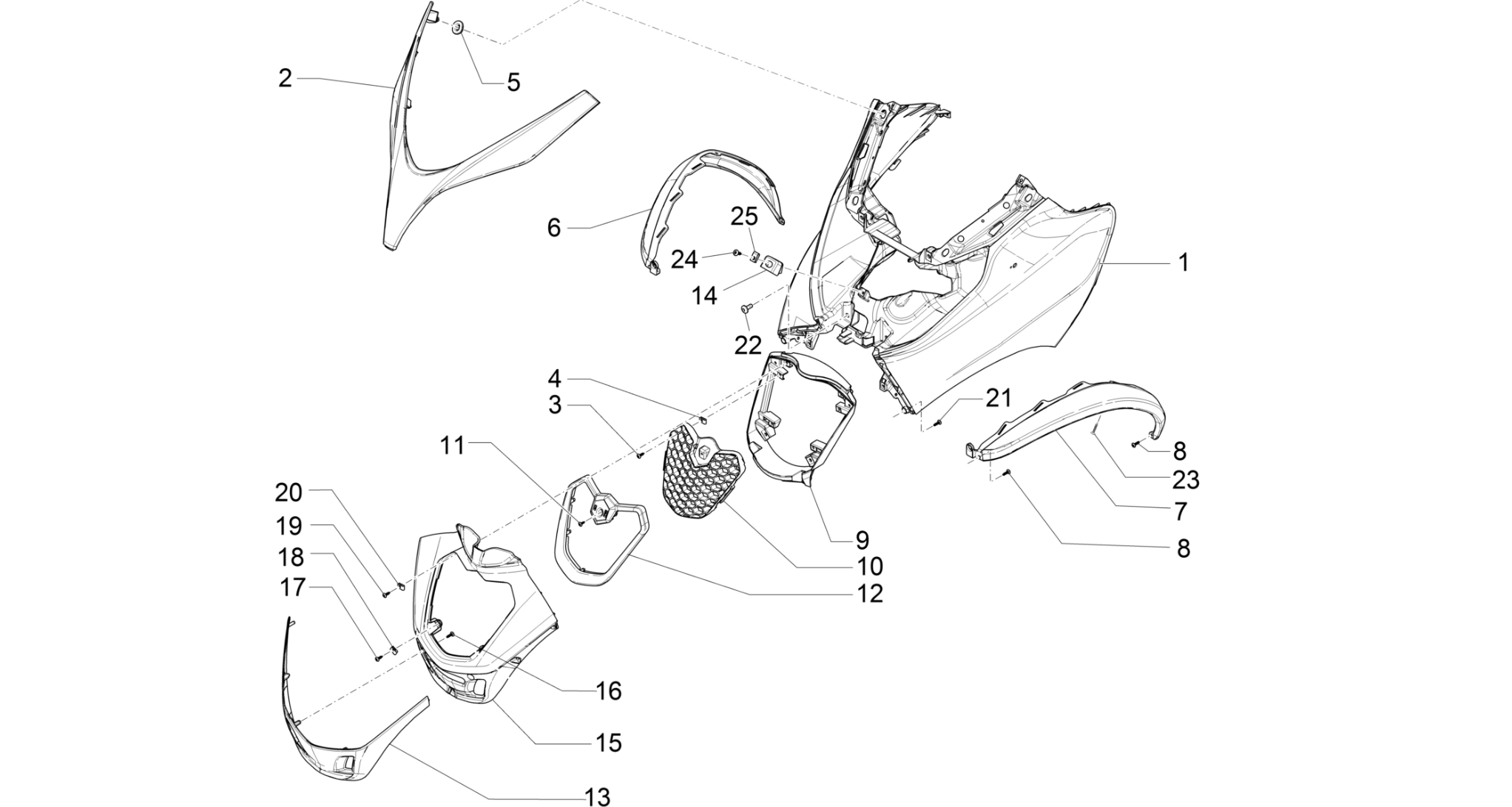 Front shield