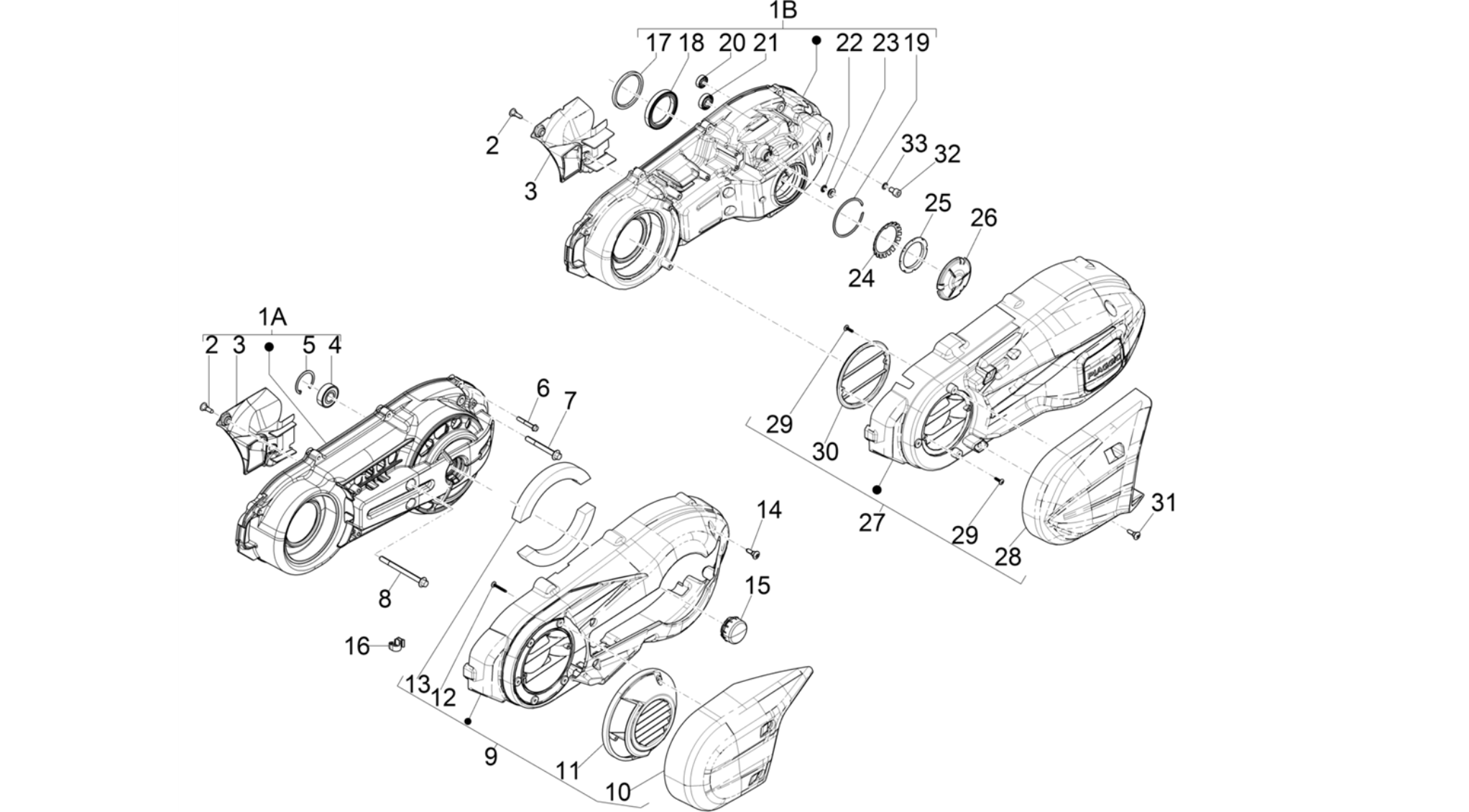 Crankcase cover - Crankcase cooling