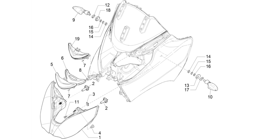 Front headlamps - Turn signal lamps