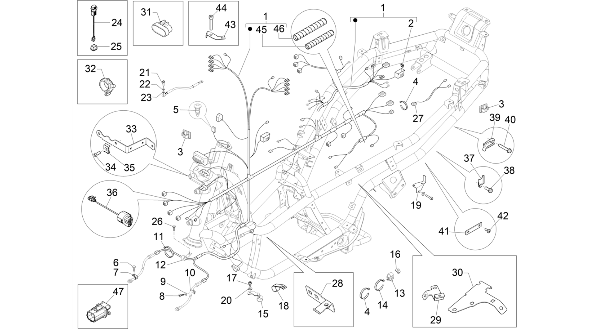 Main cable harness