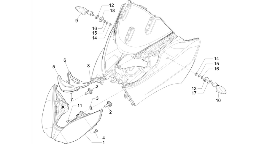 Front headlamps - Turn signal lamps