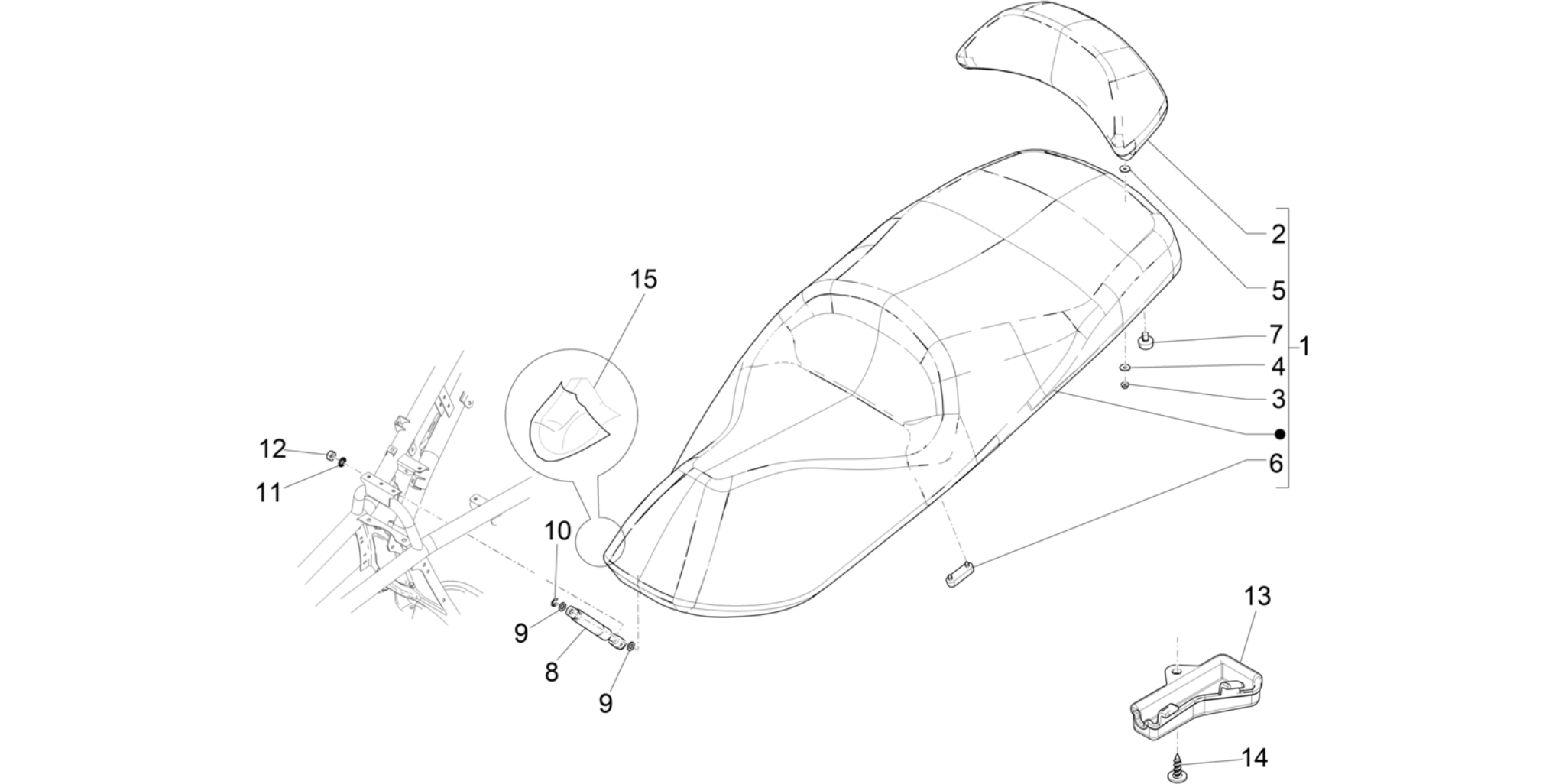 Saddle/seats