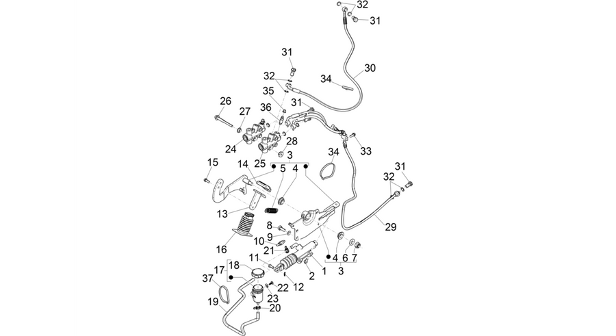 Control pedals - Levers