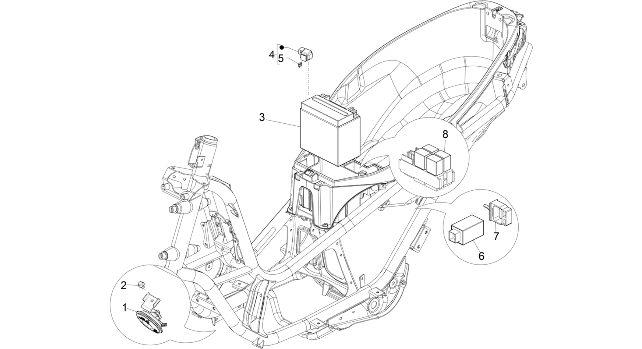 Remote control switches - Battery - Horn