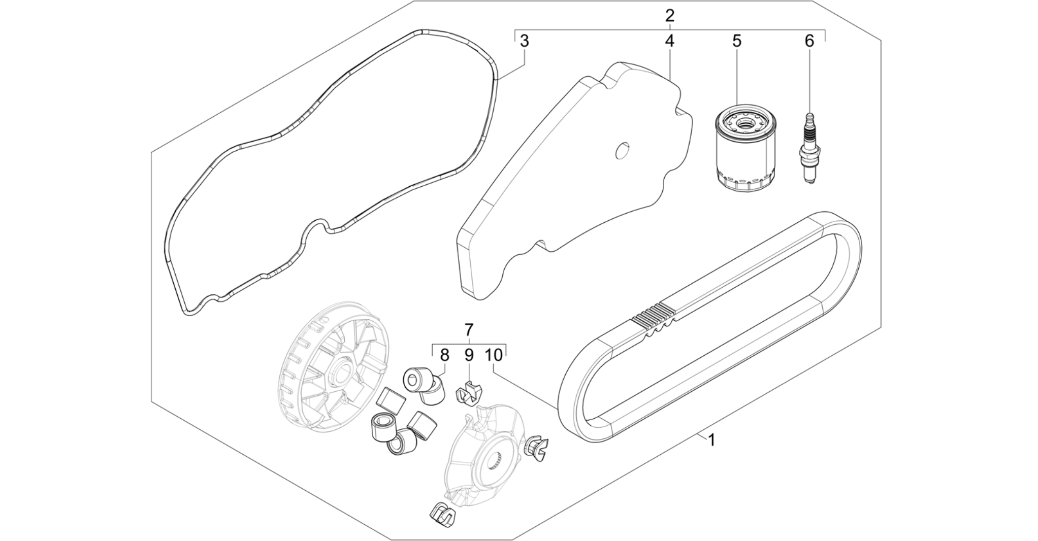 Complete wear and maintenance kit