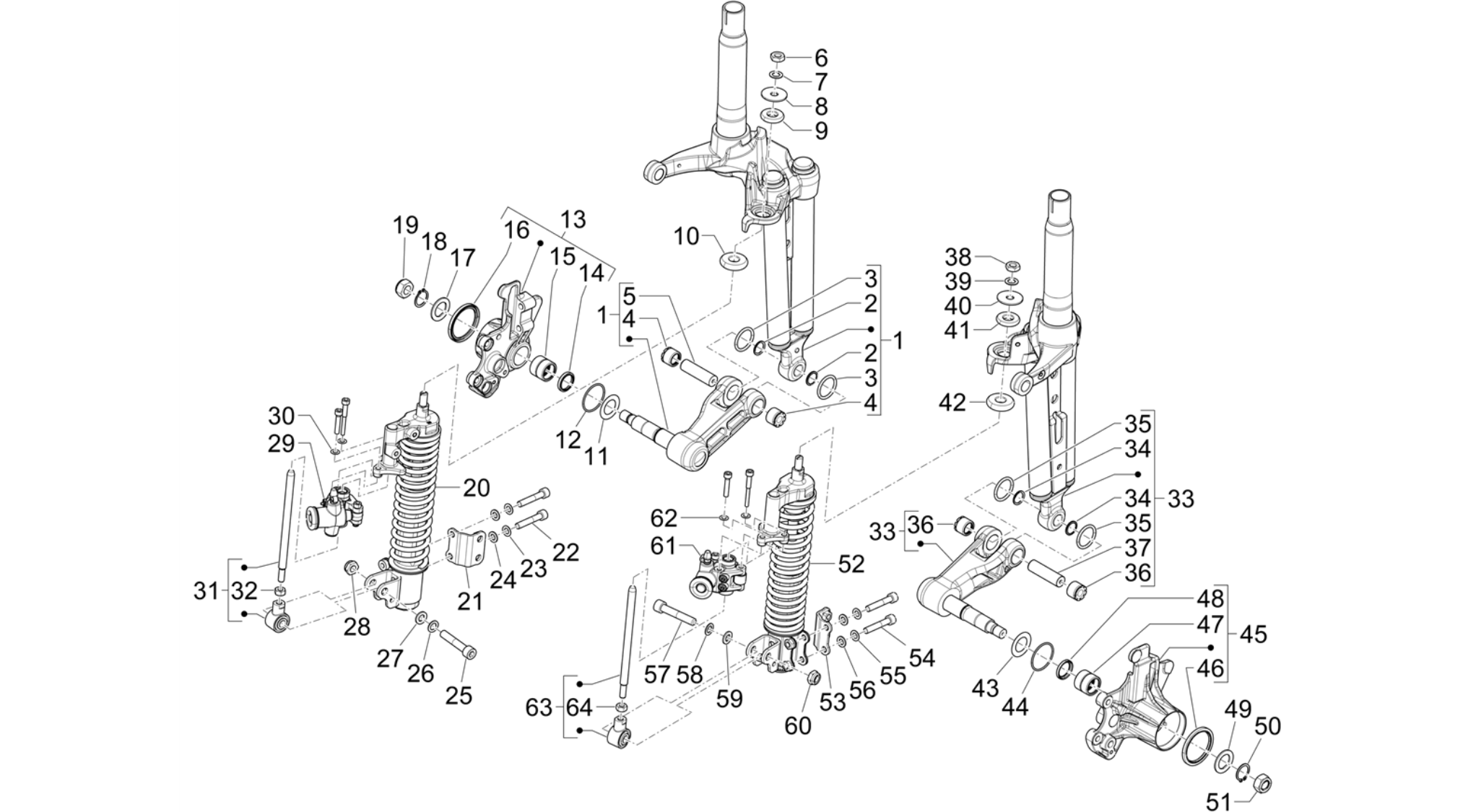 Front suspension - Shock absorber/s