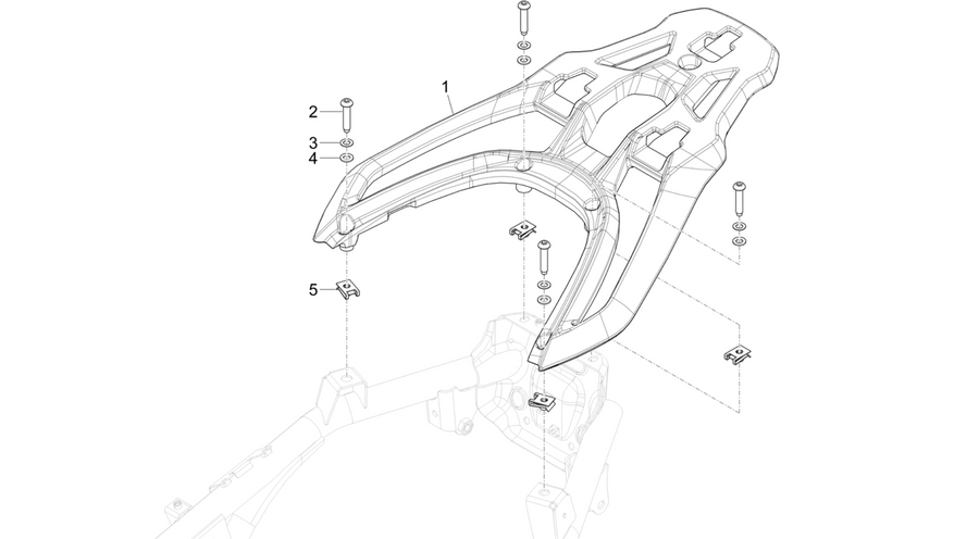 Rear luggage rack