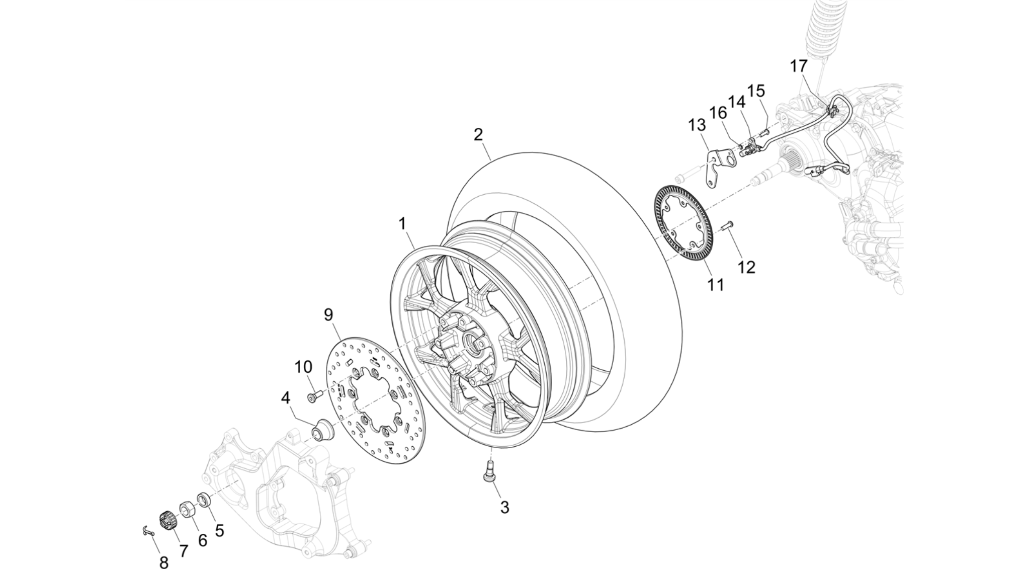 Rear wheel