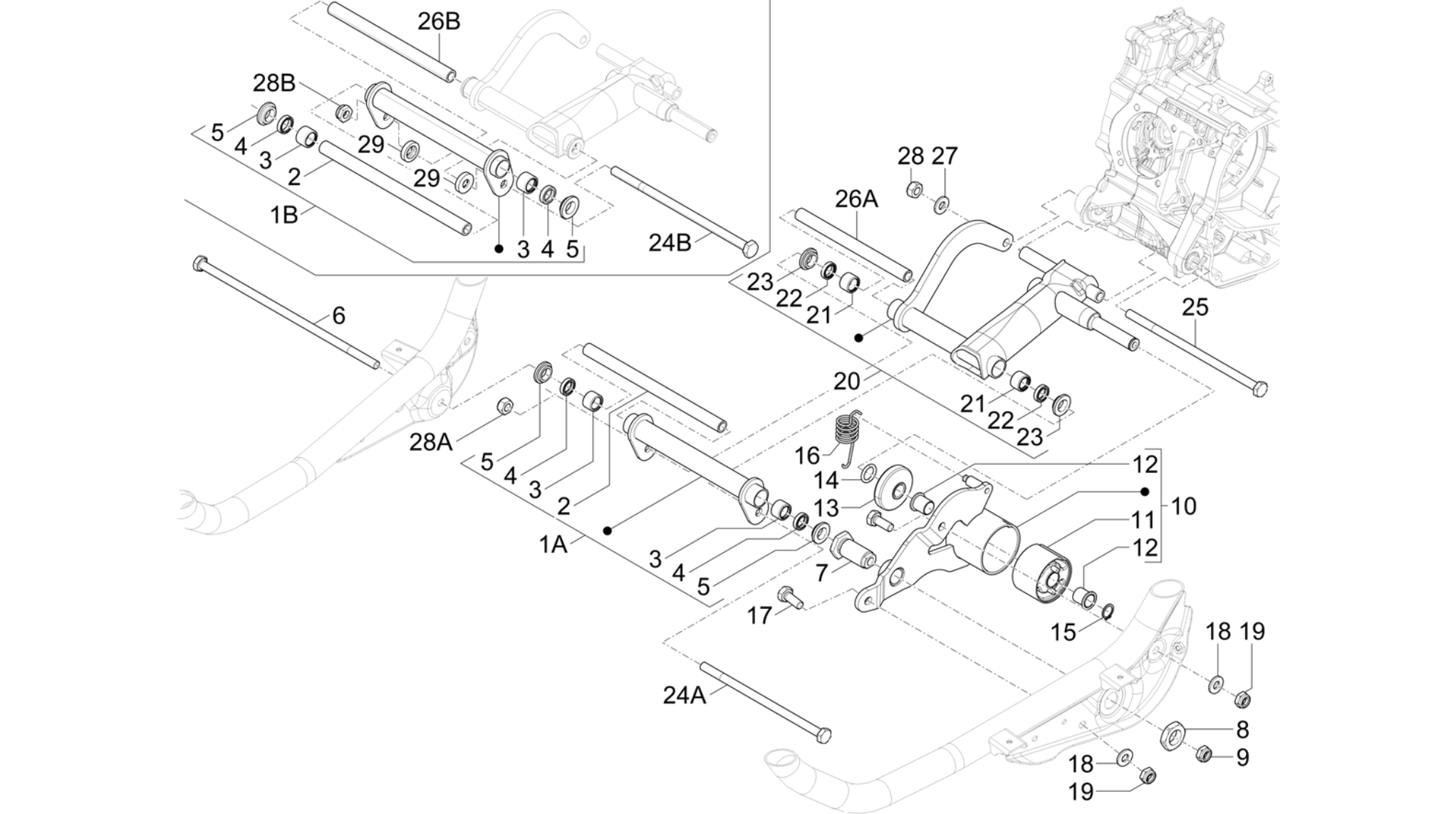 Swinging arm