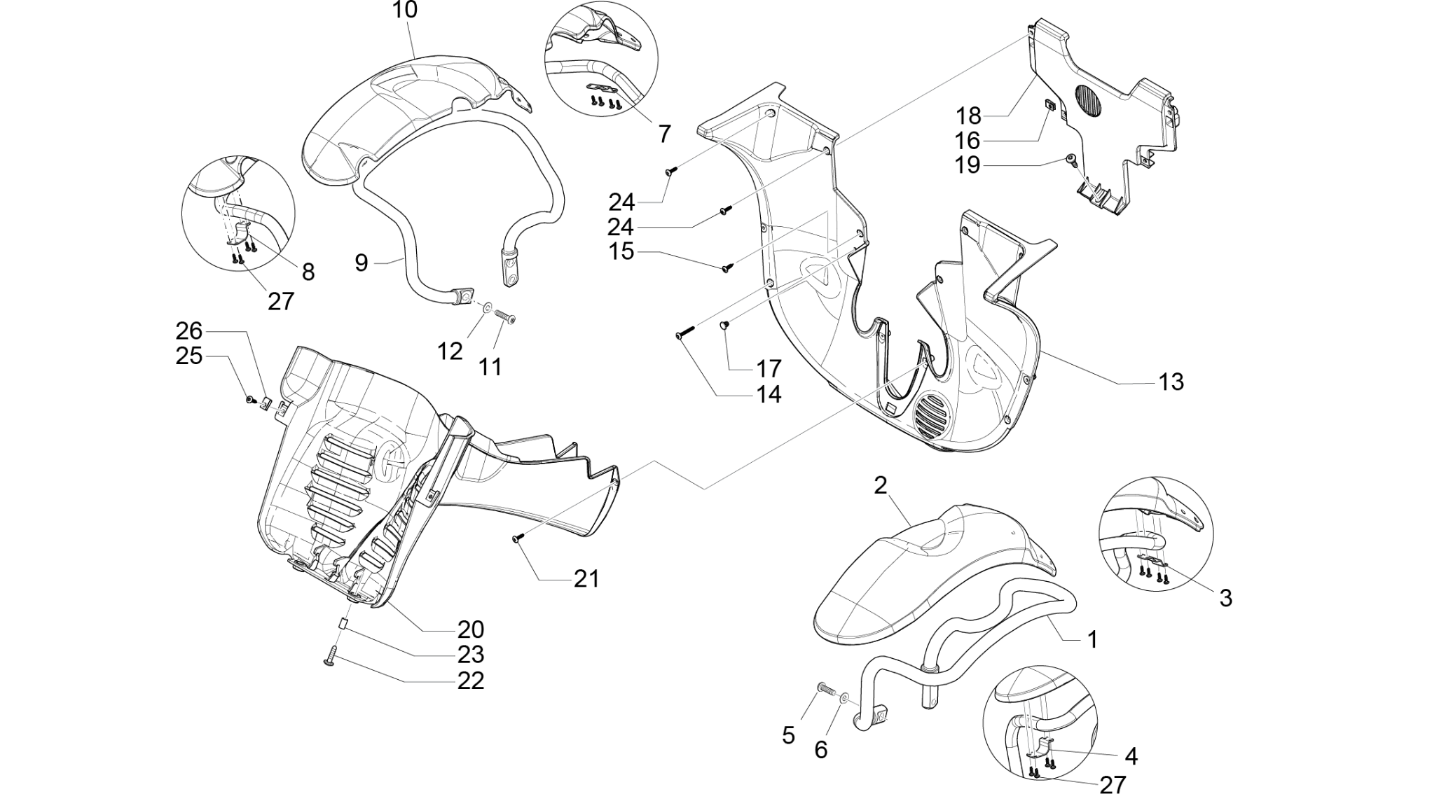 Wheel huosing - Mudguard