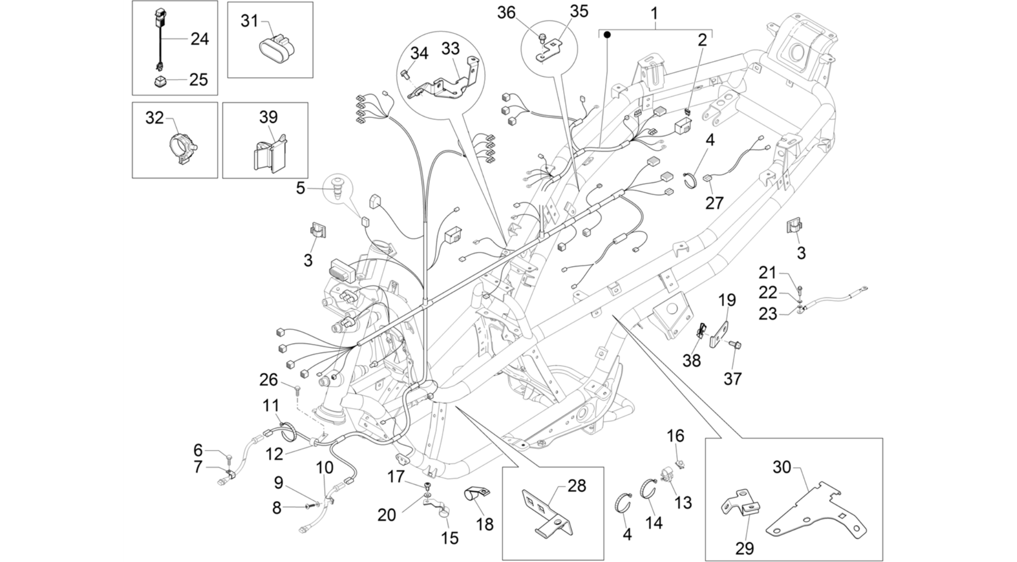 Main cable harness
