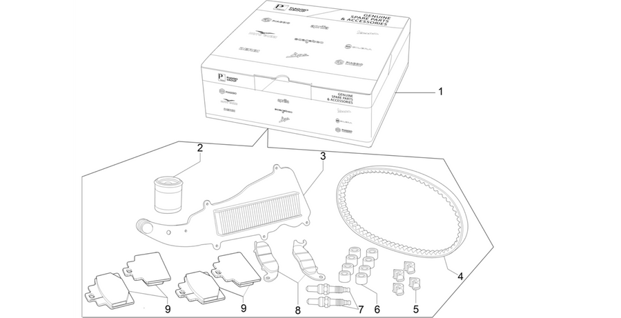 Complete wear and maintenance kit