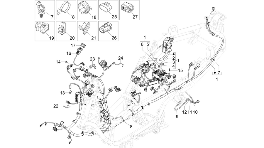 Main cable harness