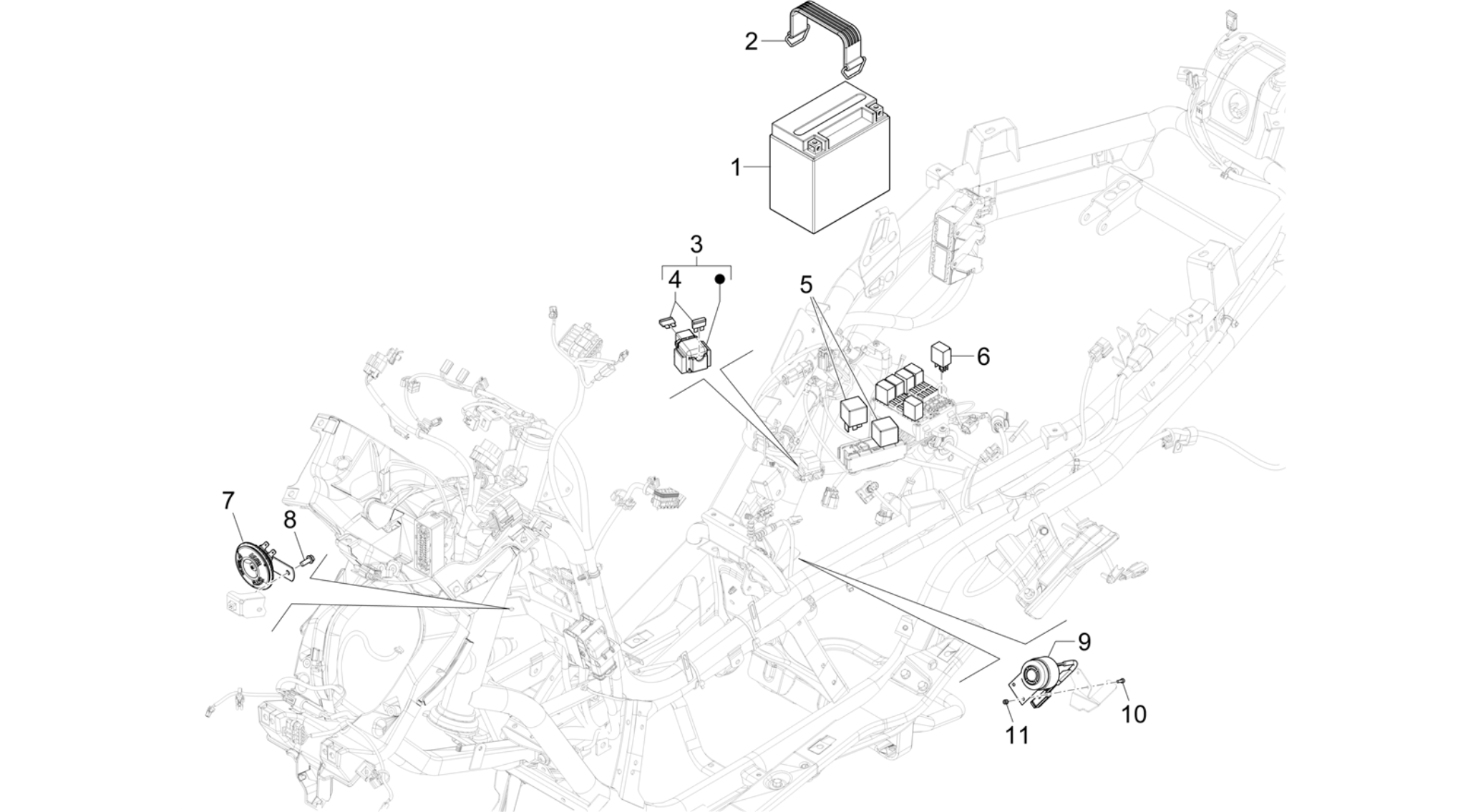 Remote control switches - Battery - Horn