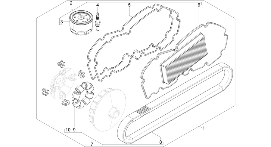 Complete wear and maintenance kit