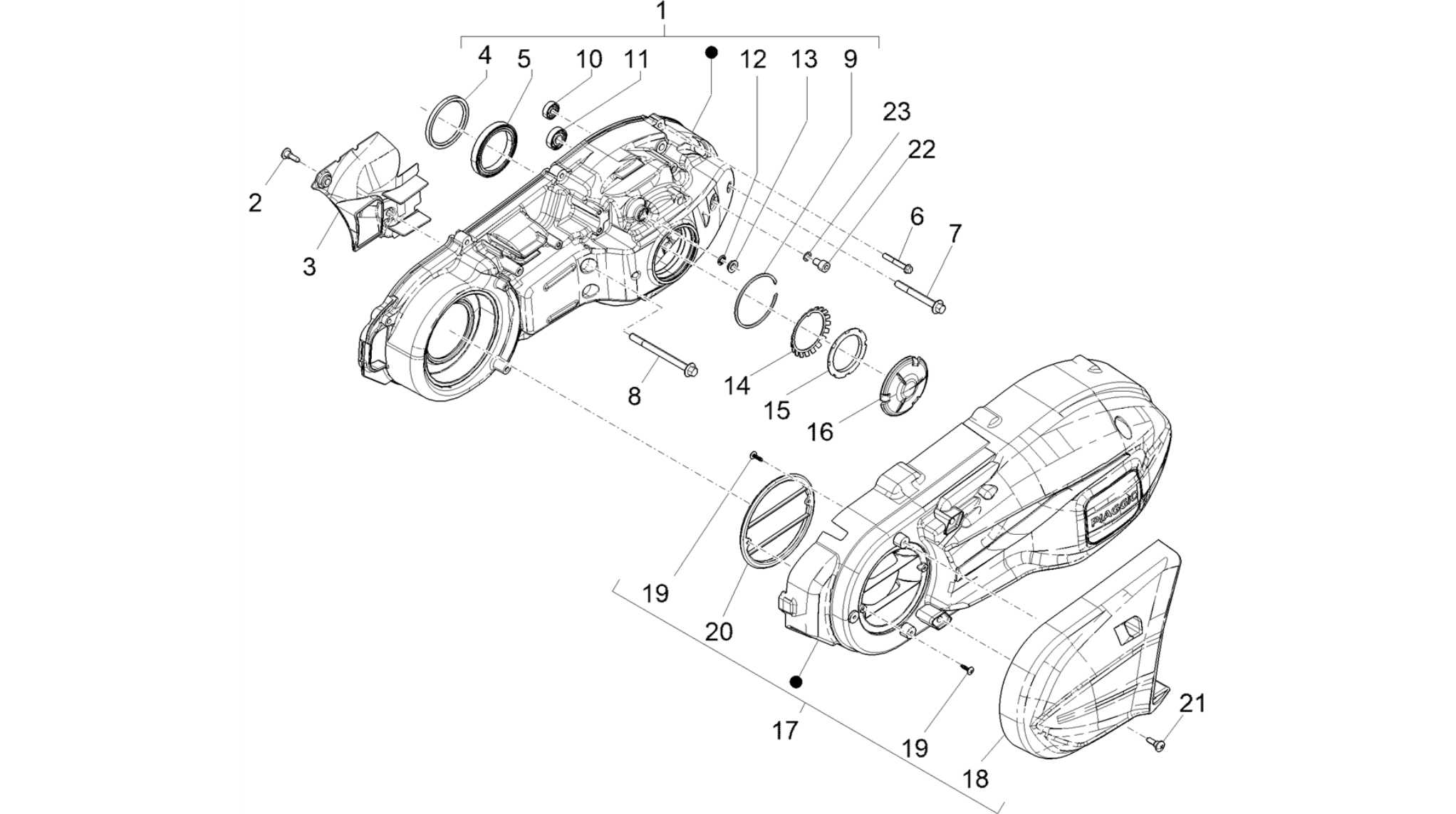 Crankcase cover - Crankcase cooling