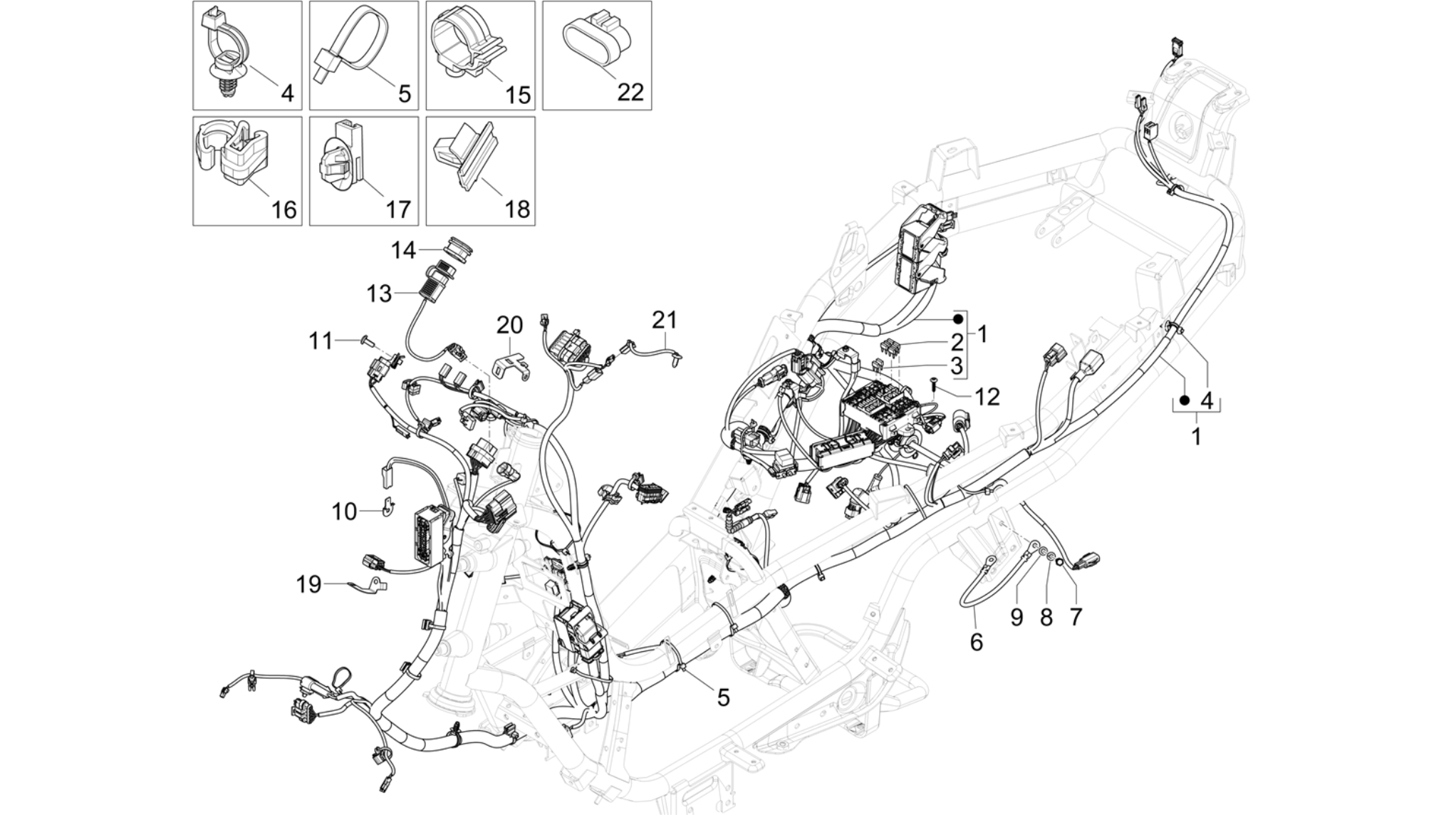 Main cable harness