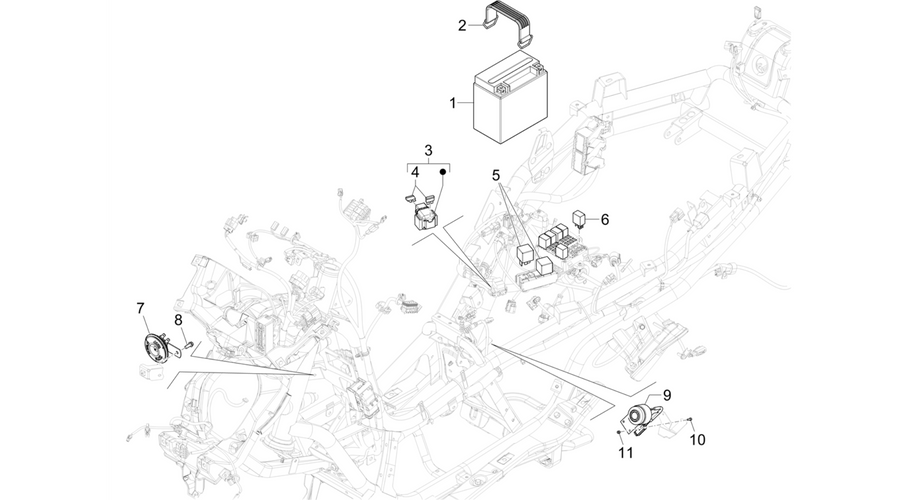 Remote control switches - Battery - Horn
