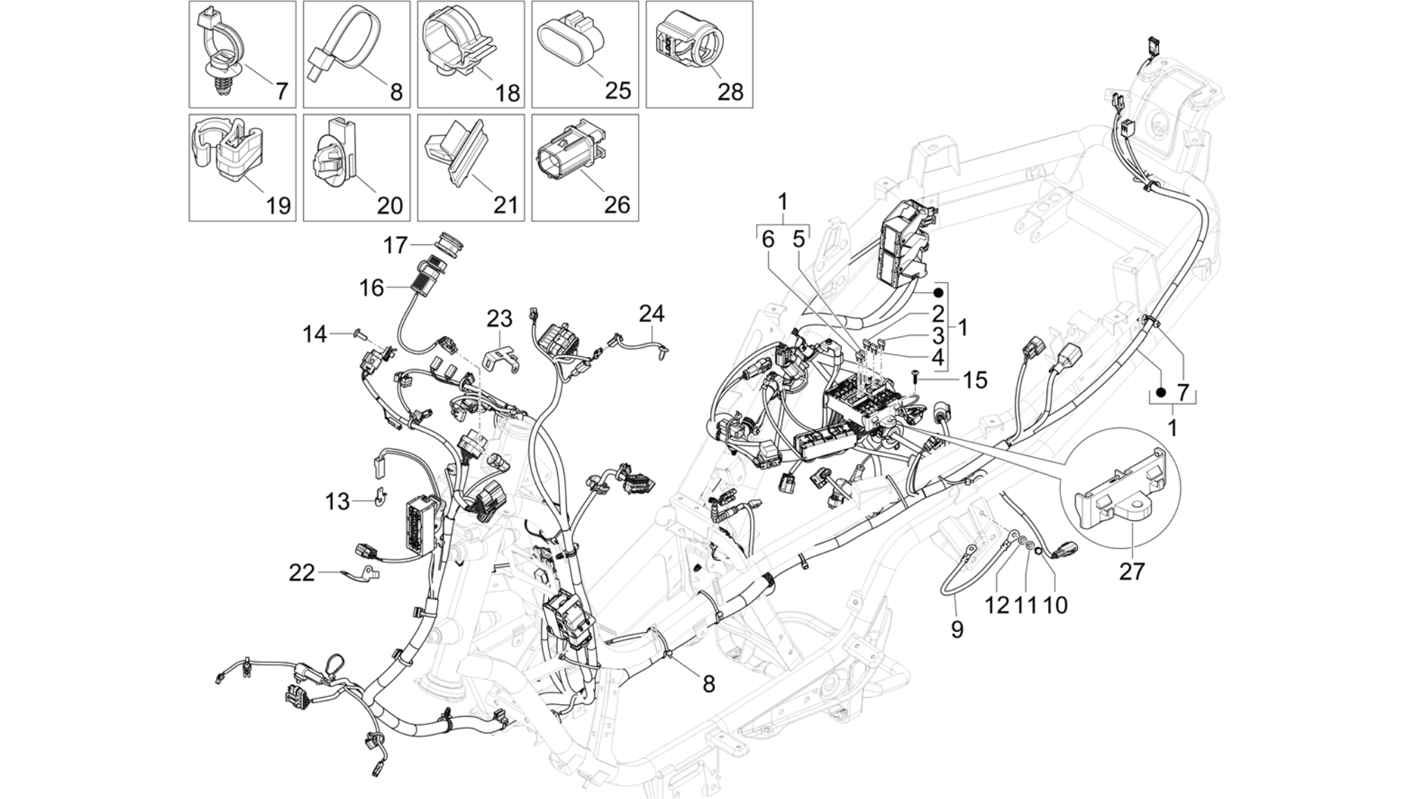 Main cable harness