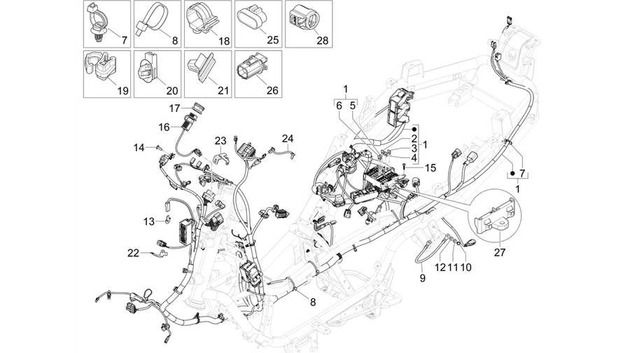 Main cable harness