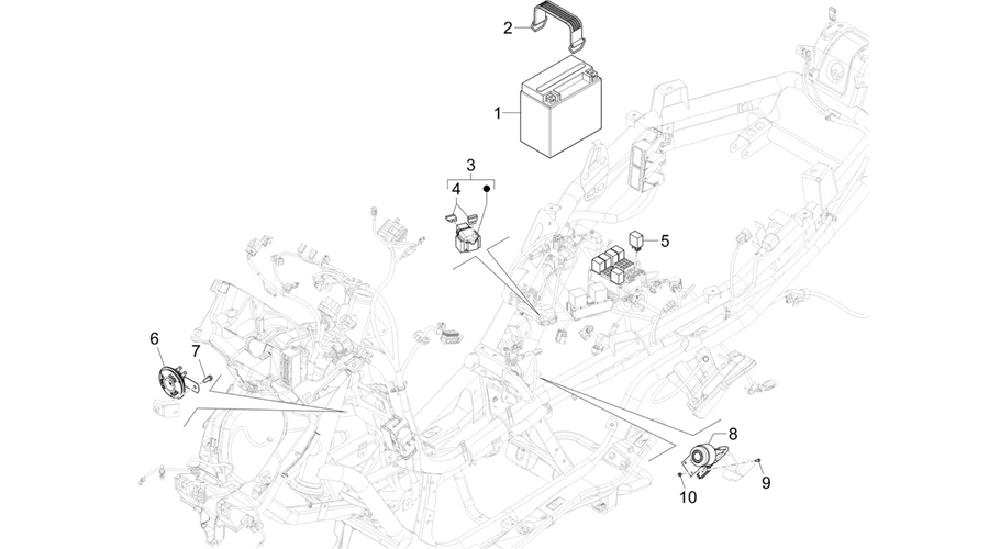 Remote control switches - Battery - Horn
