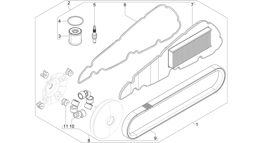 Complete wear and maintenance kit