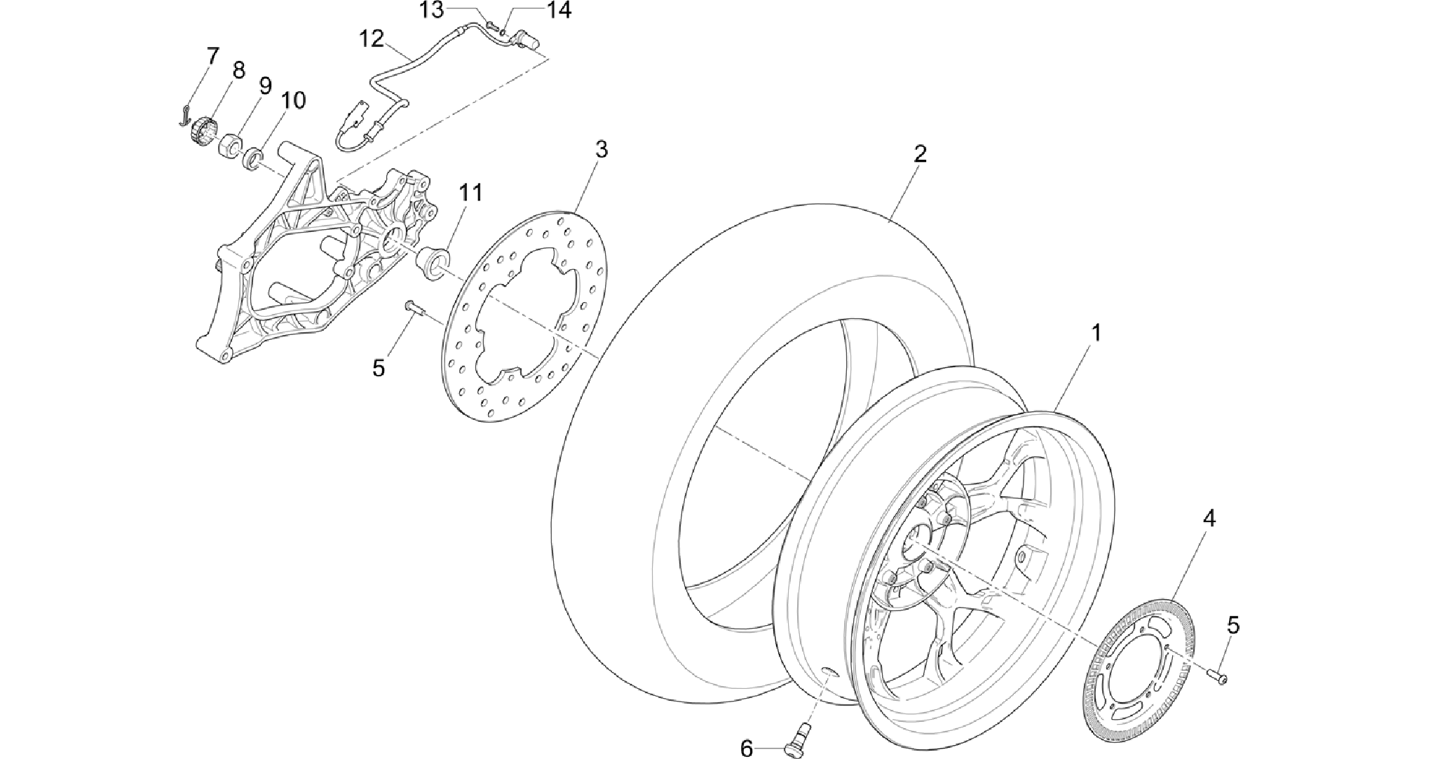Rear wheel