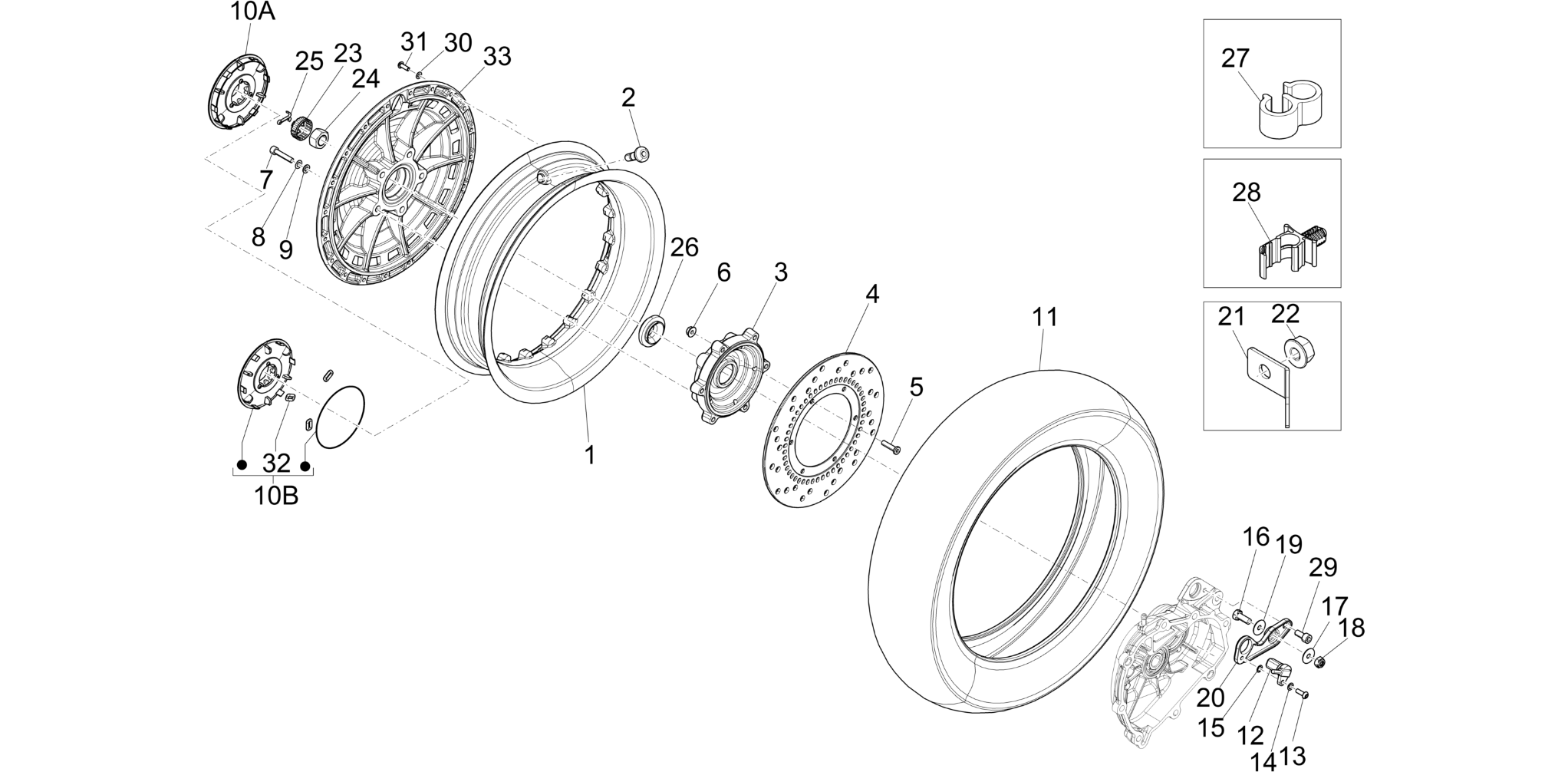 Rear wheel