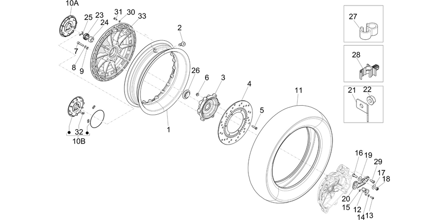 Rear wheel