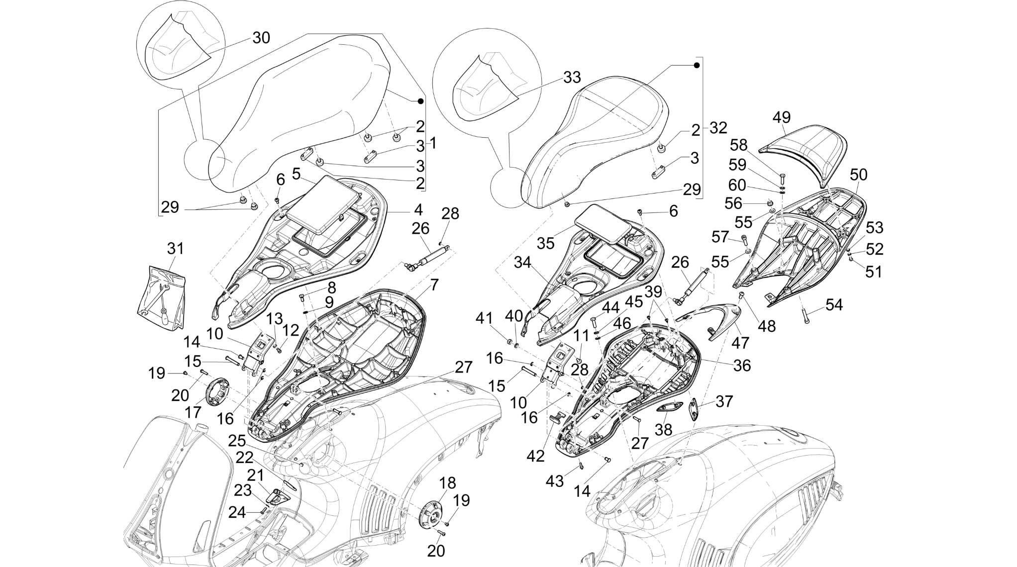 Saddle/seats