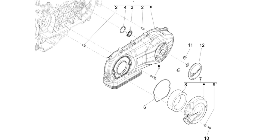 Crankcase cover - Crankcase cooling
