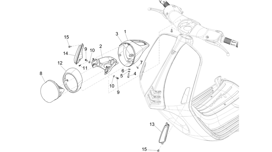 Front headlamps - Turn signal lamps