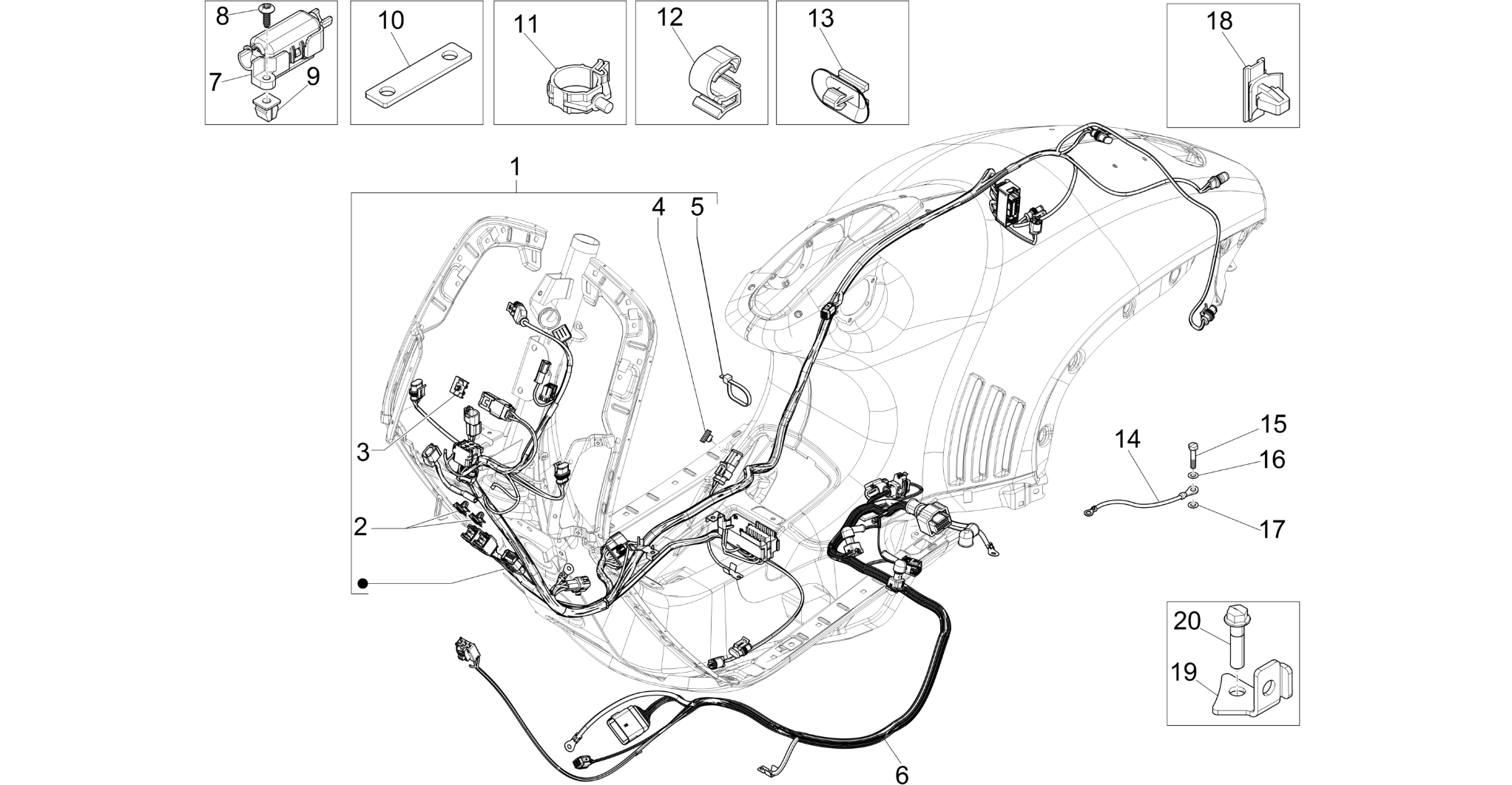 Main cable harness