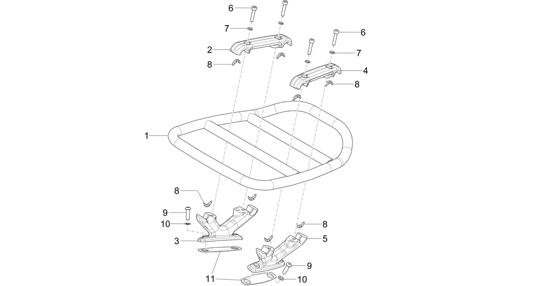Rear luggage rack