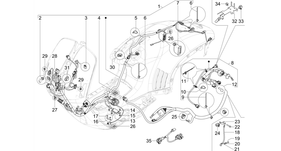 Main cable harness