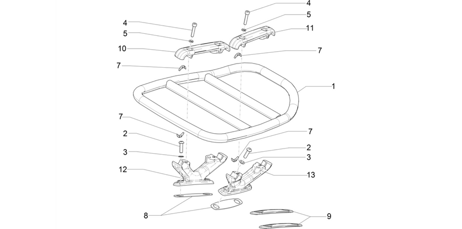 Rear luggage rack