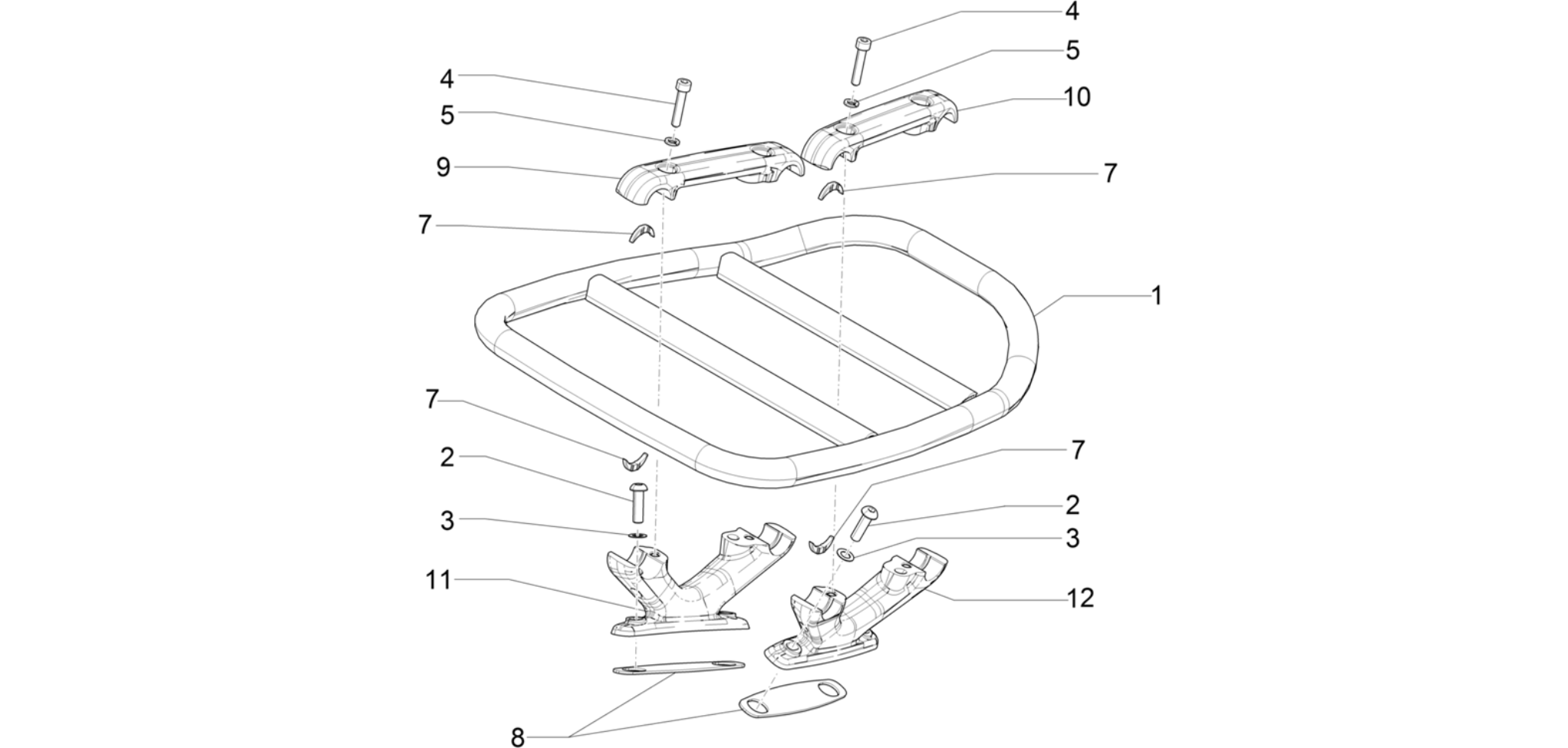 Rear luggage rack