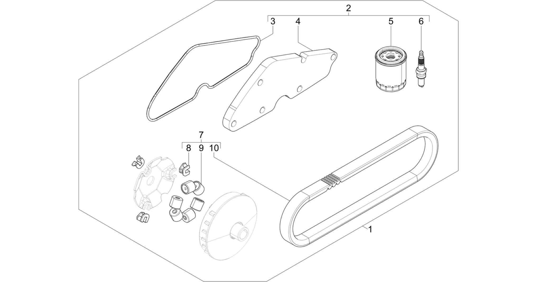 Complete wear and maintenance kit