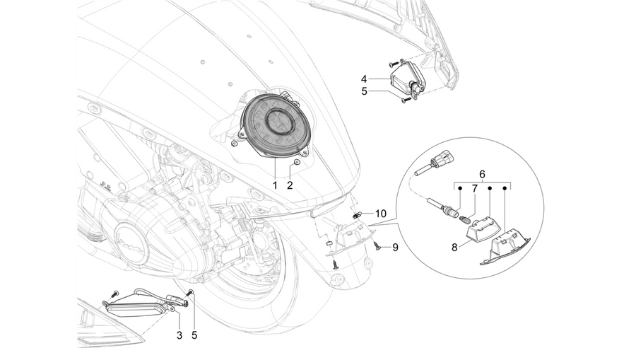 Rear headlamps - Turn signal lamps