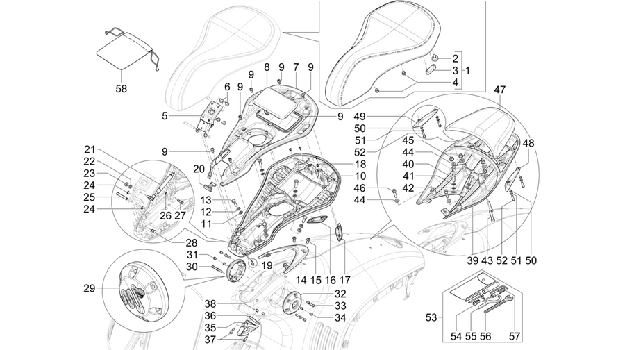 Saddle/seats