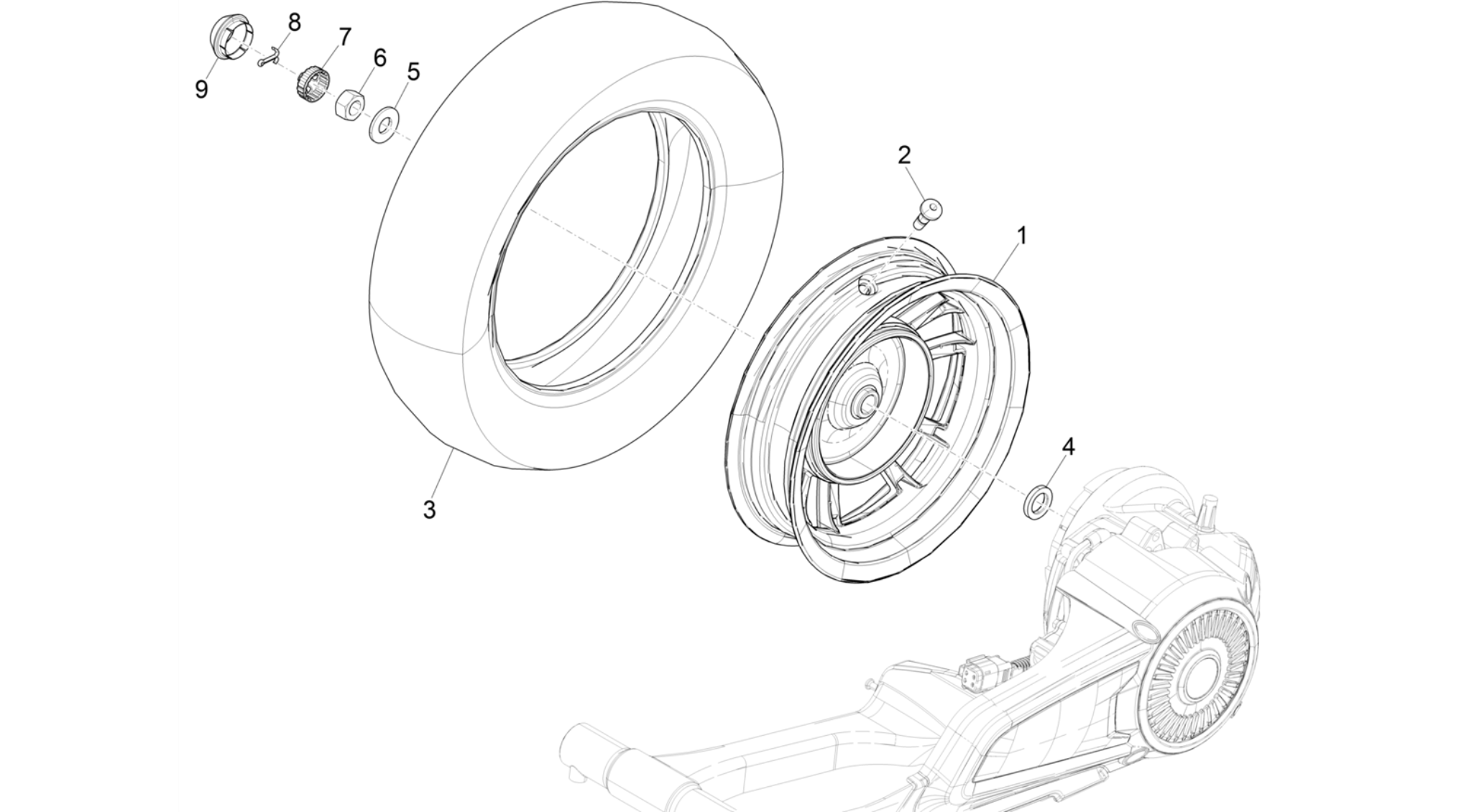 Rear wheel