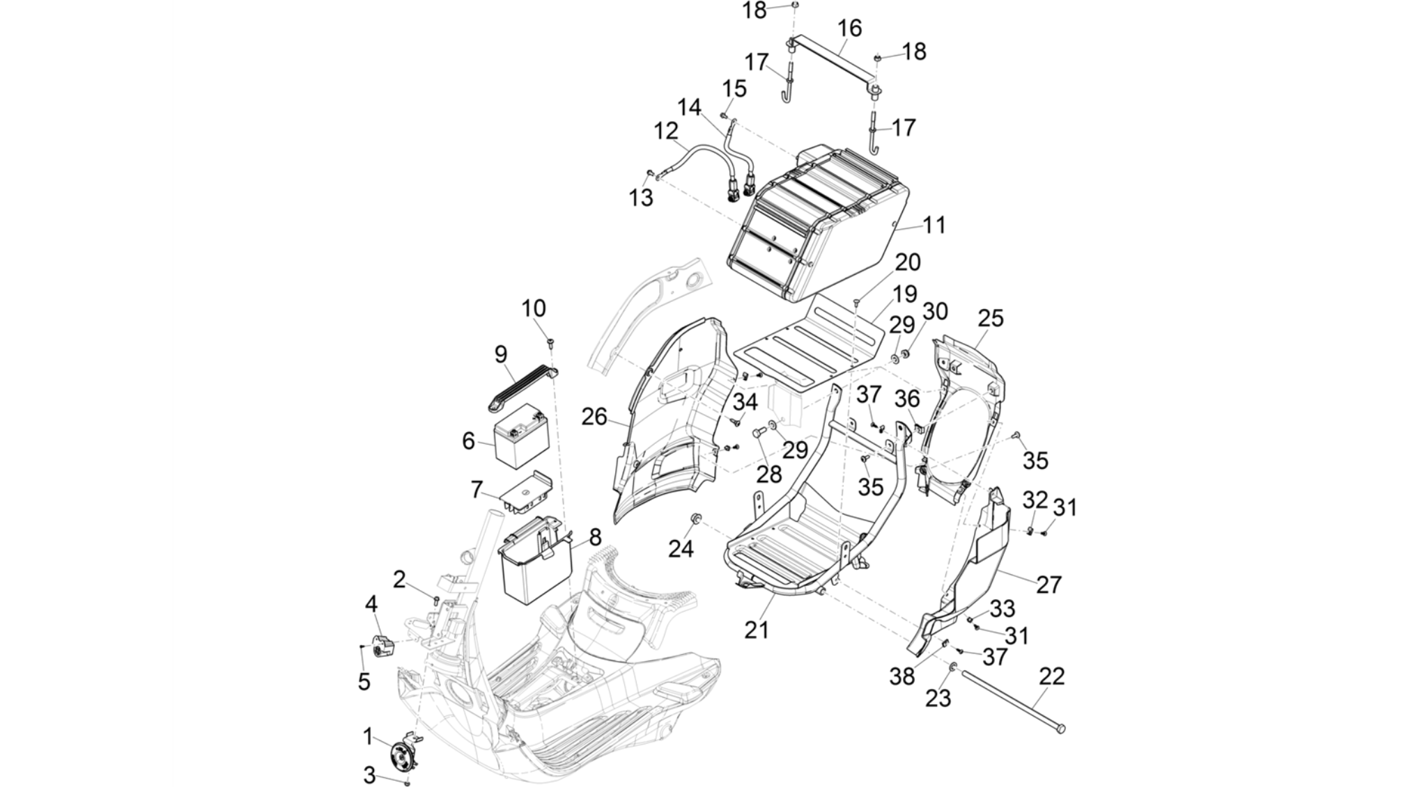 Remote control switches - Battery - Horn