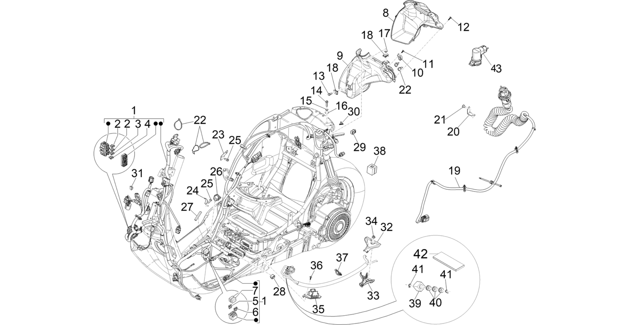 Main cable harness