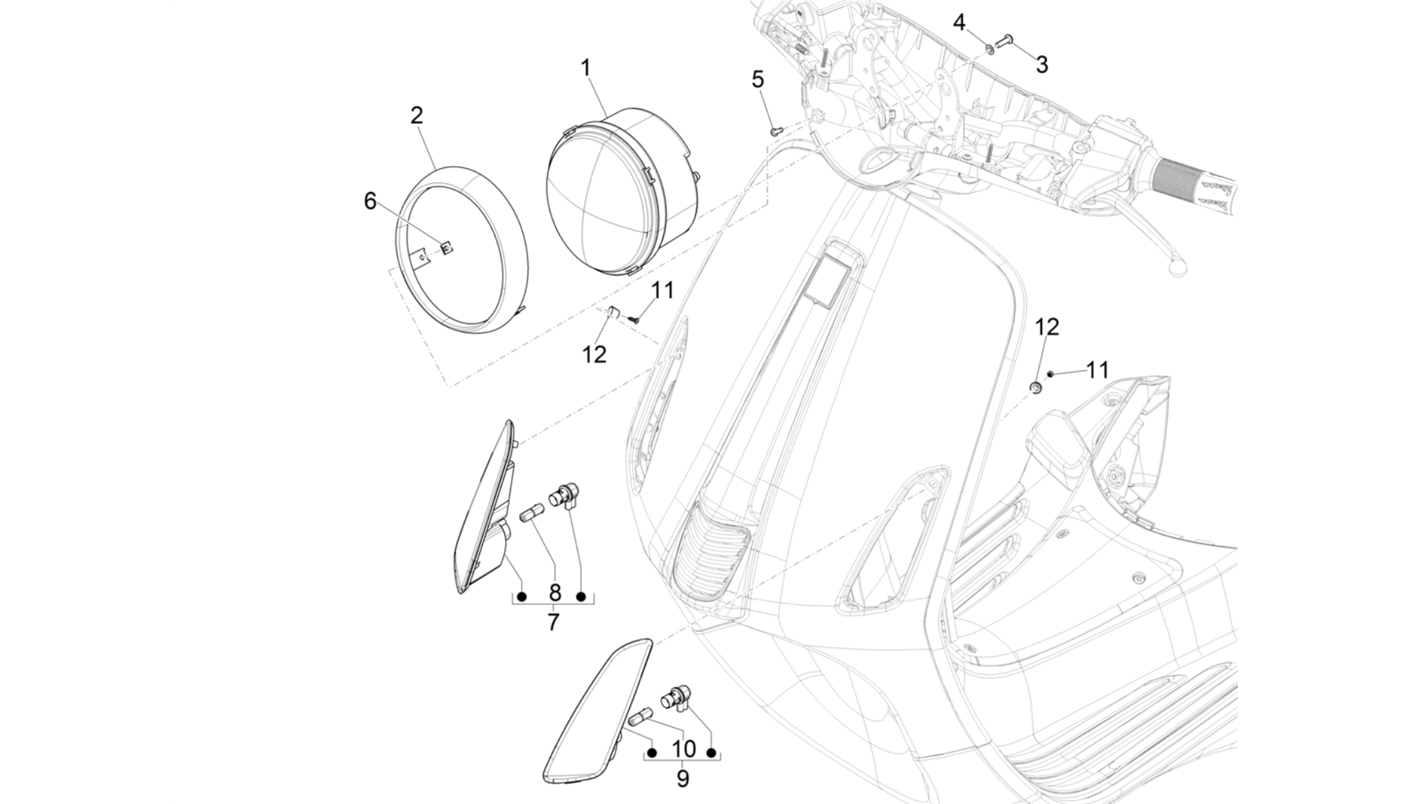 Front headlamps - Turn signal lamps