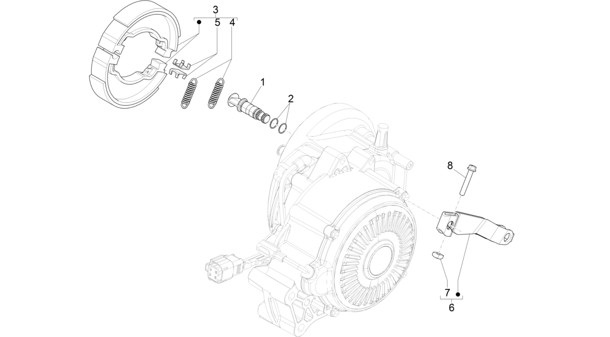 Rear brake - Brake jaw